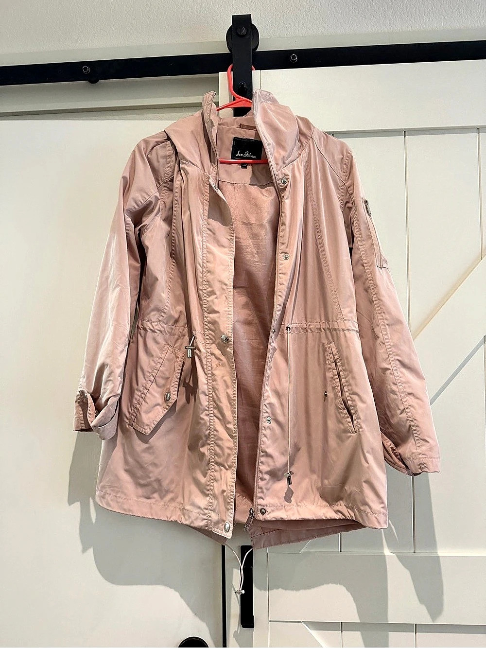 Sam Edelman Hooded Anorak Jacket Pink Size Medium
